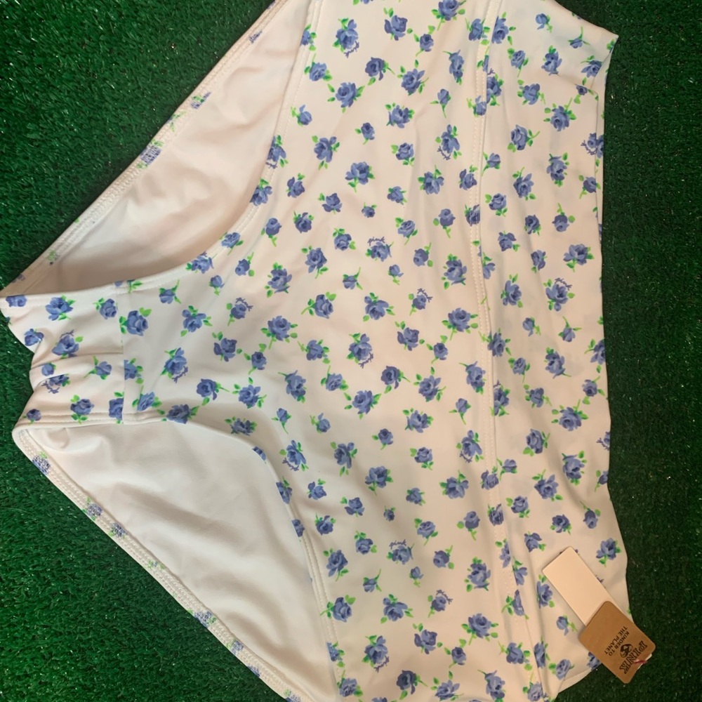 PINK Victoria's Secret White and Blue Bikini